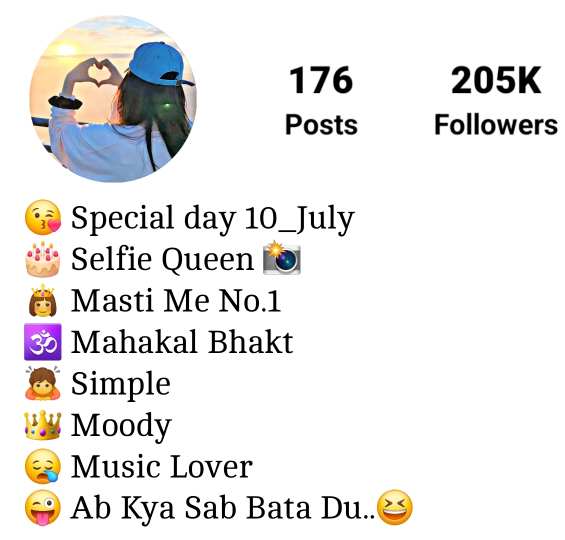 Instagram Me Bio Me Kya Likhe Girls